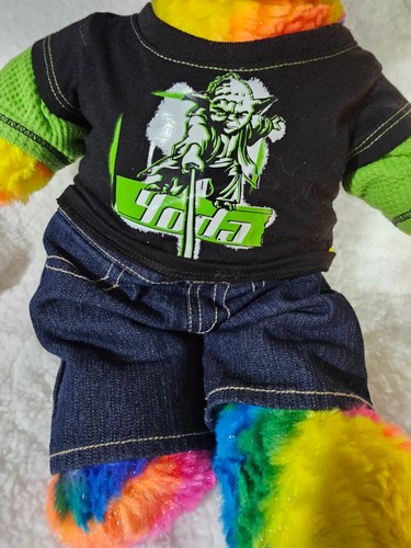 Build A Bear Workshop Tie Dye Plush with Star Wars Pants & Shirt 18'' Multicolor - Picture 6 of 15