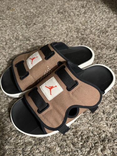 Sandales Nike Air Jordan LS neuves dans leur boîte pantoufles coulissantes marron CZ0791-201 taille 13 - Photo 1 sur 14
