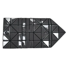 NWT $325 Baobao Issey Miyake Dark Gray Geometric Envelope PVC Wallet AUTHENTIC