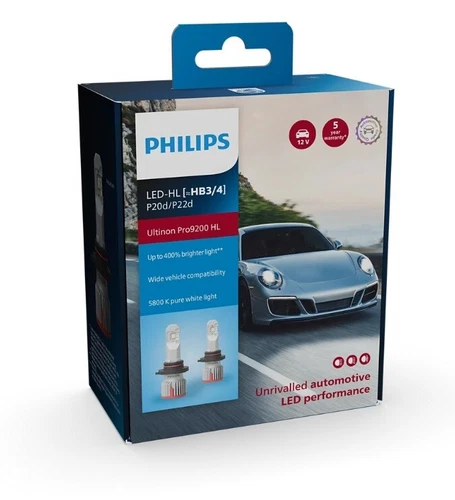 Philips Ultinon Pro9200 LED H4 H7 H9 H11 HB3 HB4 Car Headlight Globes Hi/Lo Beam - Picture 23 of 26