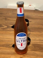 (2) MICHELOB ULTRA BEER BOTTLE SHAPED DOOR HANDLE FOR BEER FRIDGE MAN CAVE DECOR