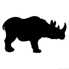 Rhinoceros Rhino - Decal Sticker - Multiple Colors  Sizes - ebn6406