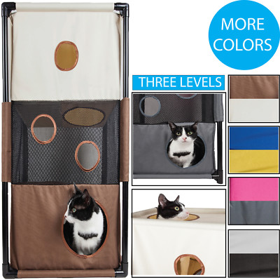 Pet Life Obstacle Soft Folding Sturdy Play-Active Travel Collapsible Cat House