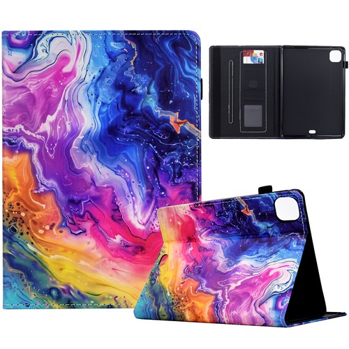 For iPad 6/7/8/9/10/11th Gen Mini Air Pro 11" 2024 Case Smart Leather Card Cover - Picture 9 of 61