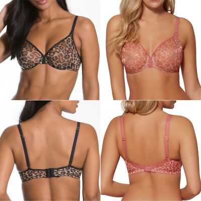 Gossard Glossies Leopard BH transparent geformt Dessous 13101