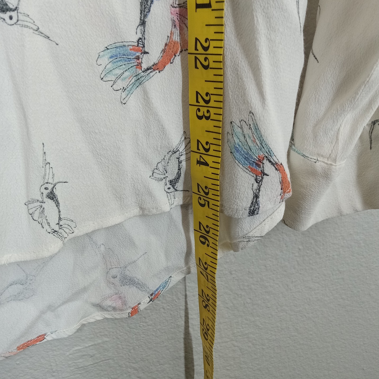 Zara Basic Womens Medium Button Front Roll Tab Sl… - image 5