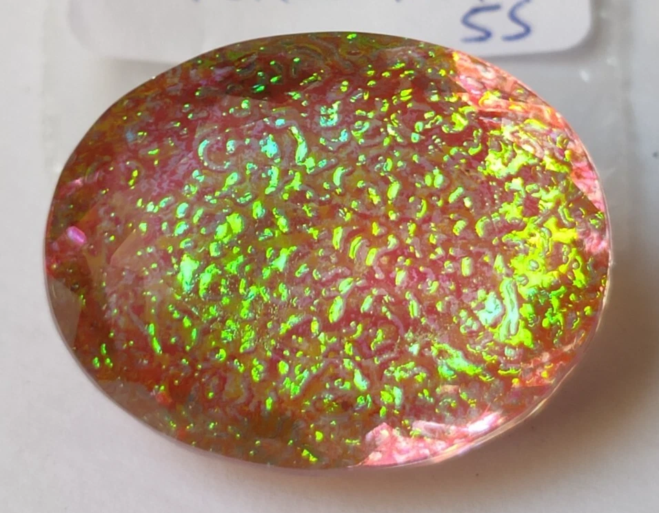 89.05 Ct. Large Monarch Fire Opel Oval Cut Loose Gemstone for Ring & Pendant - Image 4 of 4