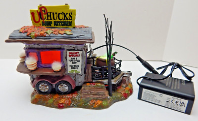 RETIRED Dept 56 Snow Village Halloween Upchuck's Soup Kitchen #6007785 w/Pkg Ltr