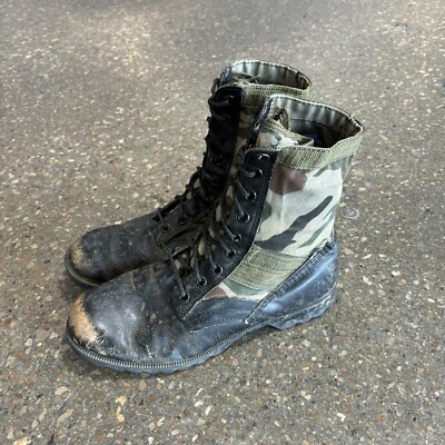 Vintage Men\'s Military Issue Green/Black Combat Boots - Size 8 Amazon.com: Original German Army Jungle Boots For Men  main image 4