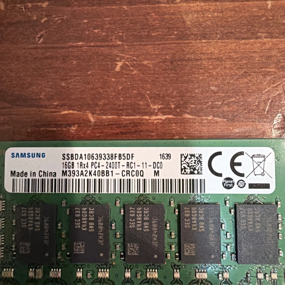 Samsung PC4-19200 (DDR4-2400) Bus Speed Computer RAM 16 GB