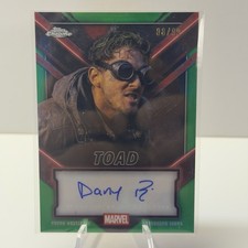 2025 Topps Chrome Deadpool Daniel Medina Ramos As Toad Auto Green Refractor /99