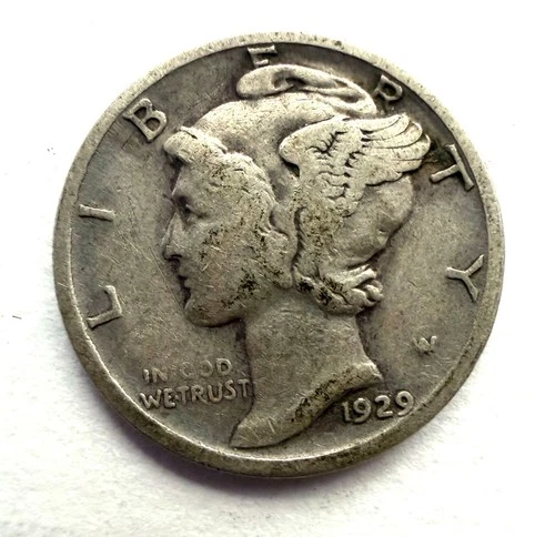 New Listing1929 S Mercury Dime, Good, 90% Silver, Extremely Low Mintage! 🔥