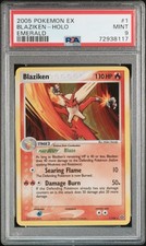 BLAZIKEN HOLO 1/106 EMERALD POKEMON PSA 9 on eBay