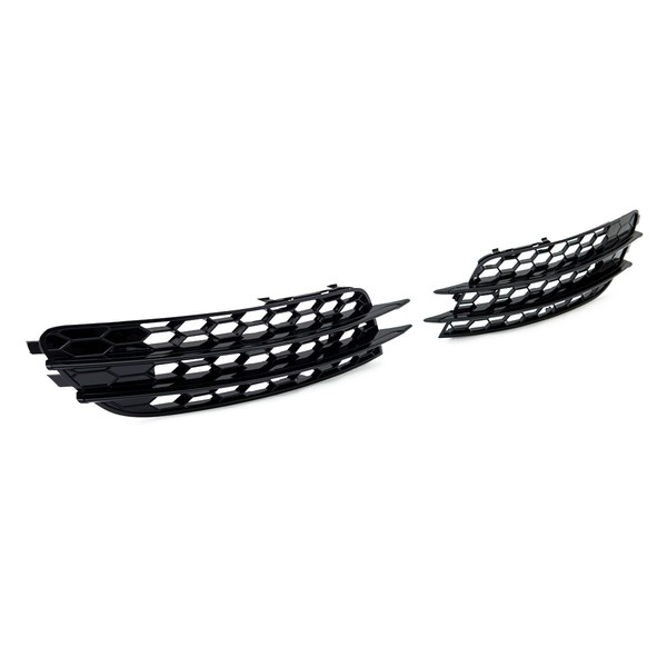 Front Nebel Gitter Set Schwarz GläNzend Passend FüR Audi A6 C7 2011-2014-image