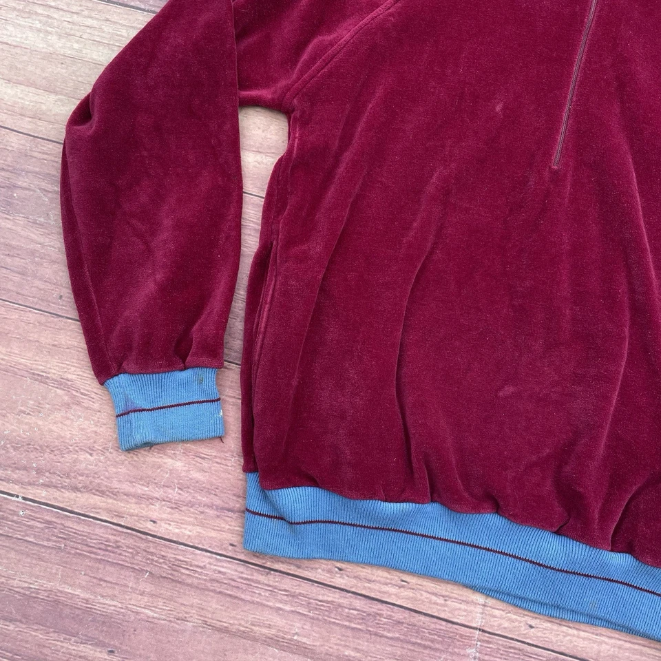 Conjunto de chándal vintage de terciopelo Izod Lacoste años 80 cremallera completa chaqueta + pantalones para mujer M’s Foto 4 de 4