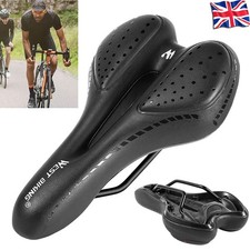WEST BIKING Soft Padded MTB Road Bike Bicycle Gel Saddle Seat Cushion Black