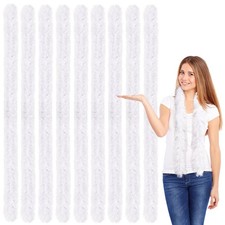 9 PCS 5ft Artificial Fluffy Feather Boas in Bulk for DIY Crafts Party Decor