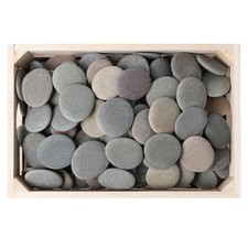 ROCART 100 PCS Small 1.77-2.17" Smooth Natural River Rocks for Painting, Flat...