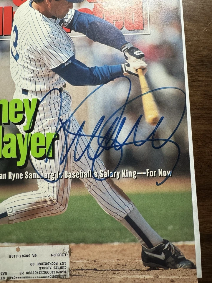 Ryne Sandberg Signed 3/16/92 Sports Illustrated Magazine JSA - Image 4 of 4