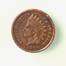 VERY NICE 1899 INDIAN CENT PENNY - PARTIAL LIBERTY, CLEAR DETAILS