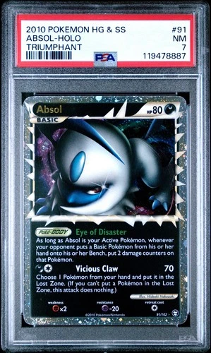 2010 POKEMON TRIUMPHANT ABSOL PRIME #91 ULTRA RARE PSA 7 NM #119478887