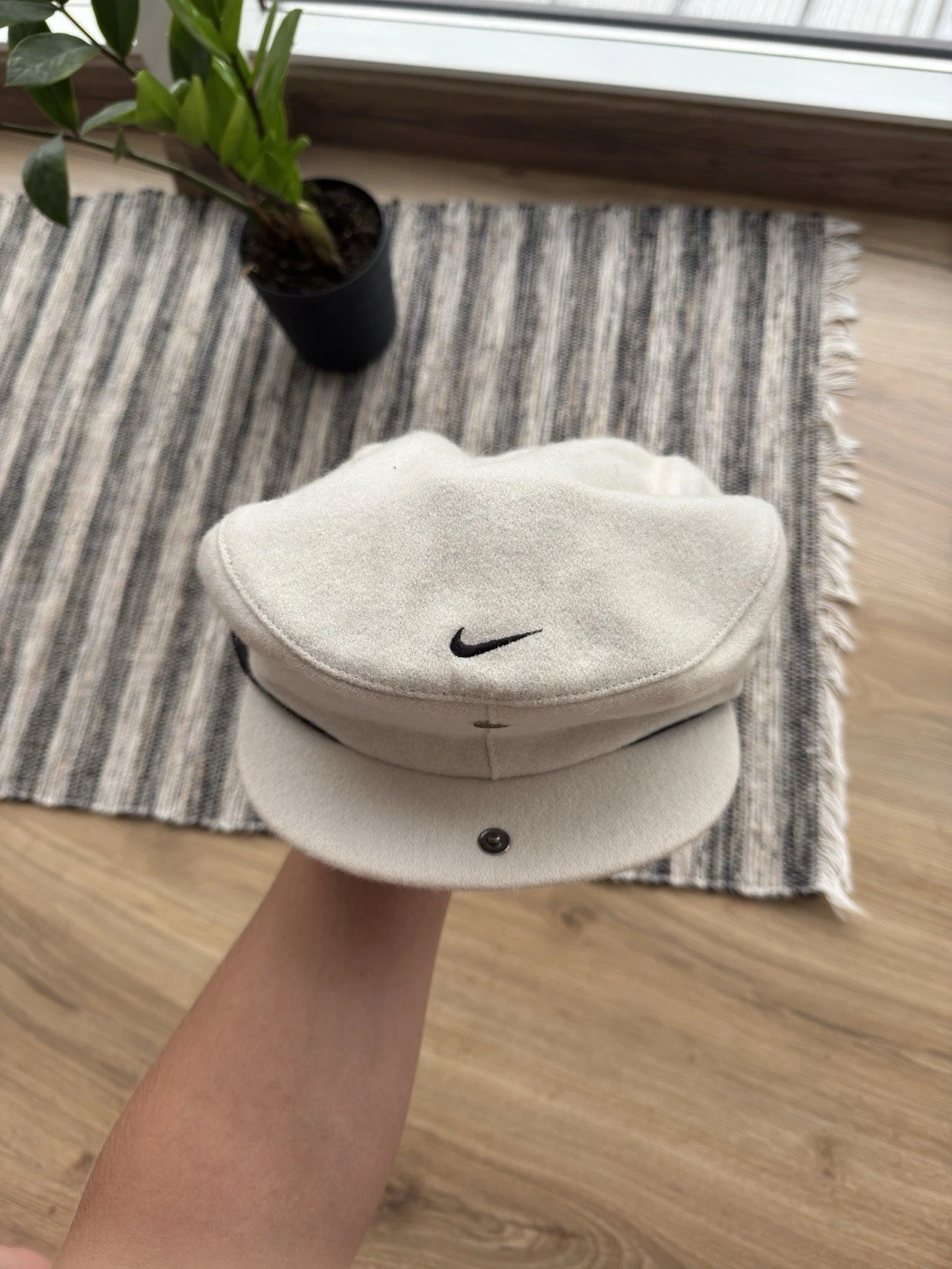 Rarissimo cappello berretto piatto lana Nike Tiger Woods vintage taglia unica