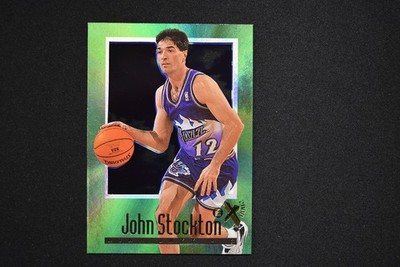 1996-97 Skybox E-X 2000 Basketball John Stockton #75 Utah Jazz