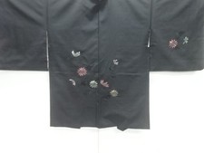 7721163: JAPANESE KIMONO JAPANESE HAORI COAT / FLOWER  PLANT