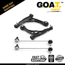 4 PC Front L/R Lower Control Arm & Front L/R Sway Bar Kit for 2012-2019 Fiat 500
