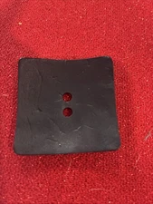 Large Black Square Plastic Button - 60mm / 2 1/4" - Dill Buttons Brand