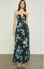 BCBG Maxazria Maxi Dress 10 38 Chiffon Party Occasion Ball Gown Cruise Holiday
