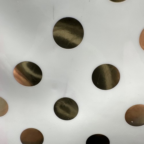 Kate Spade White Clutch Gold Polka Dots Heart Pull Tab Pencil Zip Pouch KST - Imagen 7 de 10