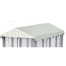 Outdoor Dog Kennel Cover 10' x 5' Ft Replacement Covers - Beige  600D Waterp...