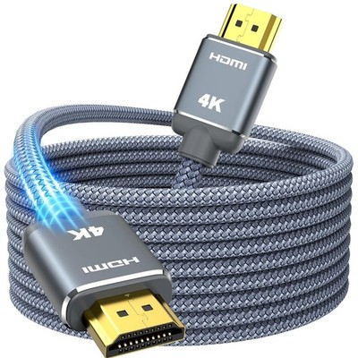 HDMI Kabel 7.5m Hochgeschwindigkeits Geflochten Leicht Flexibel für Fernseher