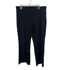 Quince Ultra Stretch Ponte Bootcut Pant Women PXL Black Petite Office Modern
