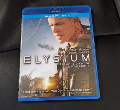 Elysium 2013 Blu-ray DVD 2-Disc Set Matt Damon Jodie Foster
