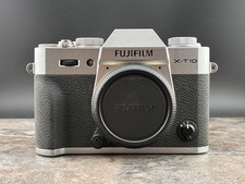 Fujifilm X-T10 16mp Mirrorless Digital Camera Silver good 1779