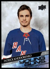 2020-21 Upper Deck Patrick Khodorenko Young Guns #709 Rookie New York Rangers