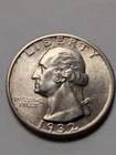 1932-S   WASHINGTON QUARTER VERY NICE  WHITE UNCIRCULATED , NO TONING