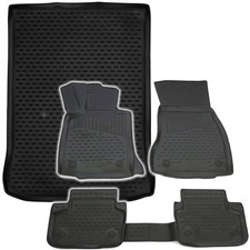 Gummi Kofferraumwanne Fußmatten Set für 5er BMW G30 Limo Laderaumwanne Matten