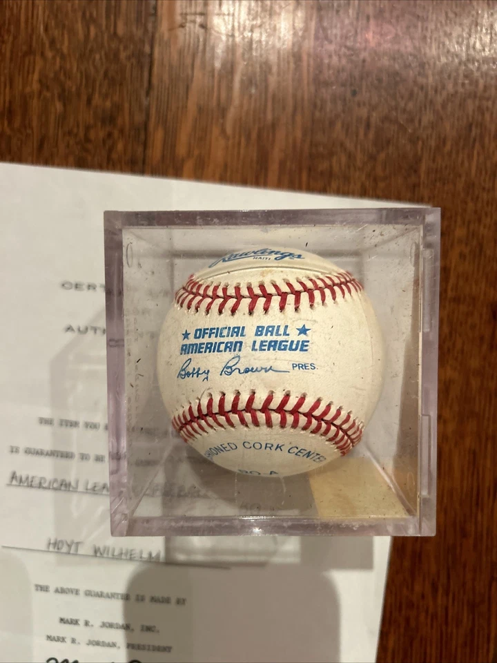 Hoyt Wilhelm Autographed Baseball Official American League Ball - Image 2 of 3