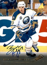 Brian Holzinger Signed Auto 1995-96 Pinnacle card Buffalo Sabres