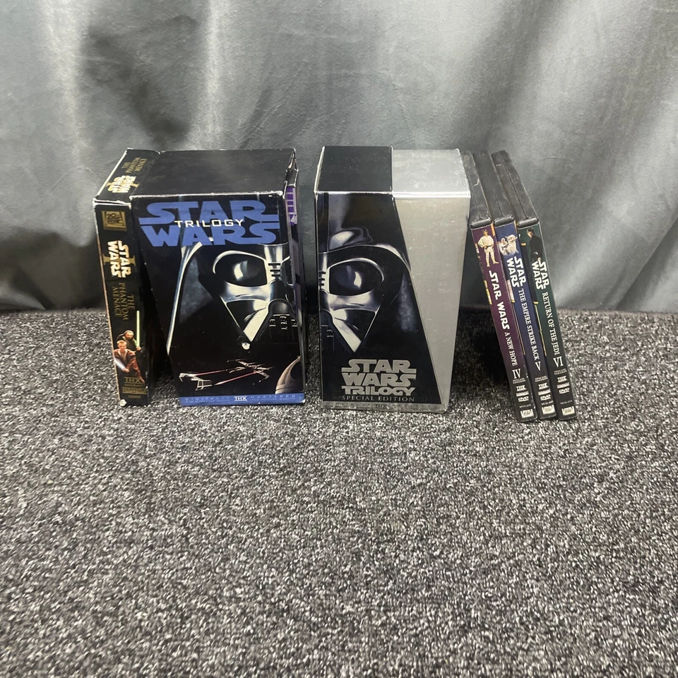 STAR WARS Lot Original Trilogy VHS Trilogy Special Edition VHS & DVD Episode 1 - Image 2 of 4
