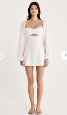 RUMER CAMILLE WHITE MINI DRESS SIZE LARGE NEW WITH TAGS White Night