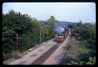 (W) ORIG TRAIN SLIDE - DELAWARE & HUDSON (D&H) 74 ACTION