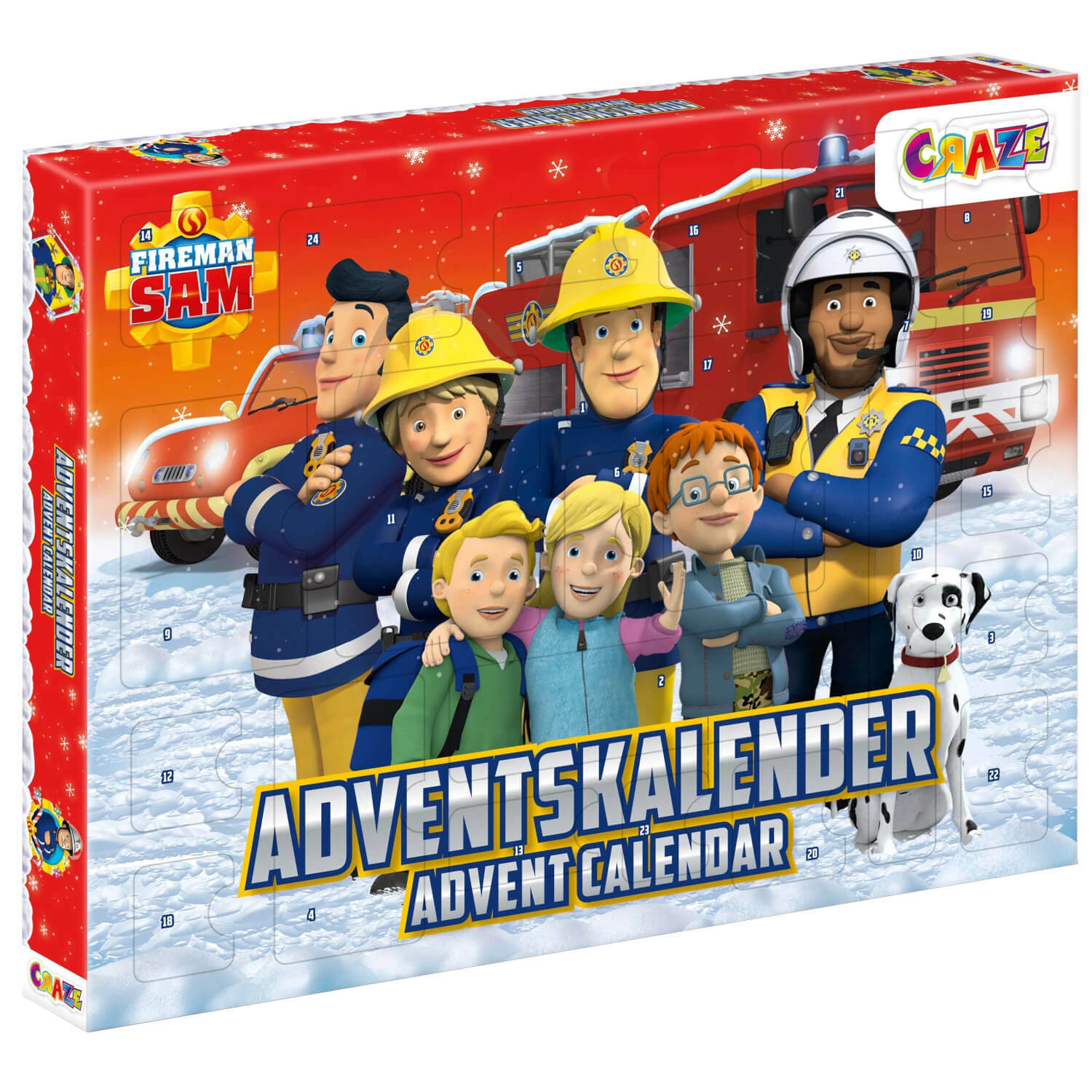 Craze Adventskalender 24690 Feuerwehrmann Sam Figuren Anhänger