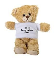 Entertainer Teddy Bear, Gift Stuffed Animal, Plush Teddy Bear with Tee