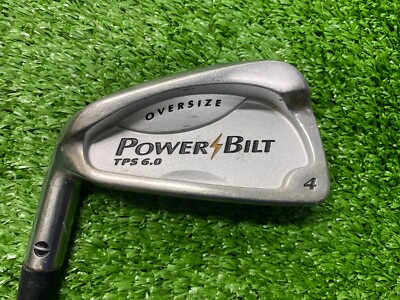PowerBilt Oversize 4 Iron / LEFT HANDED / Stiff Steel ~38.5'' / New Grip / jl0395