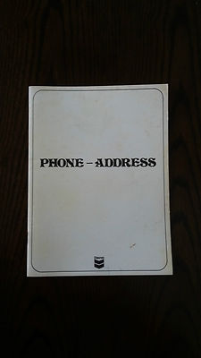 Chevron Gas Oil Service Filling Station Address Phone Book Giveaway NOS UNUSED