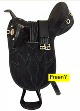 New Synthetic Australian Stock Saddle with Horn Set